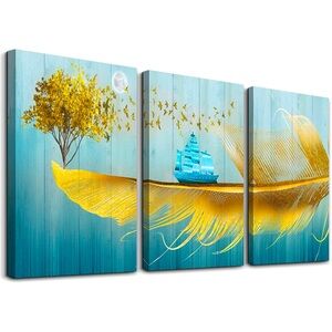 👍 Three (3) Piece Canvas Wall Art Decor Set 👍